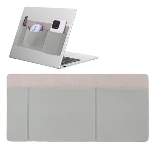 Porta Hard Disk Externo, Portátil con 3 Bolsillos para Batería, Organizador Hub Autoadhesivo para Almacenamiento de Cables, Baterías, Teléfonos y Tarjetas para Viaje, Trabajo y Casa