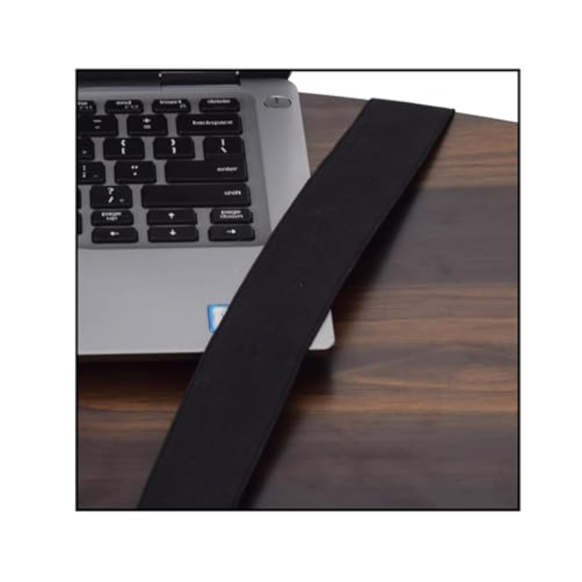 Wood Curved Lap Desk with Strap for Study Pad