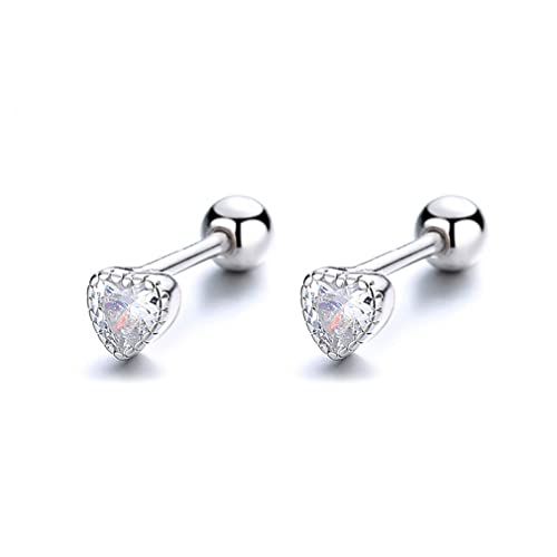 Boucles d'oreilles à vis cœur pour femmes le cadeau romantique idéal