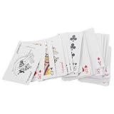 Ciieeo Braille Spielkarten mit Großdruck für Sehbehinderte Erwachsene und Hilfsmittel mit Taktiler Blindenschrift Handliche Kartengröße Barrierefrei für Vielfältige Zufällige Farbe