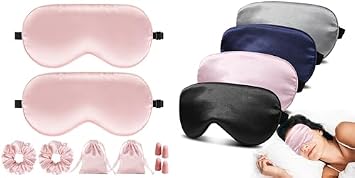 2 Sets Sleep Masks & Scrunchies and 4 Pack Sleep Masks