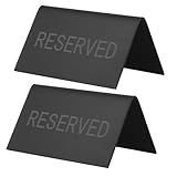 HAPINARY 2 Kartenschilder, Große Reserviert Tischschilder, Tischschild, Reserviert Schild, Hochzeitsempfangsschilder, Bankett Reserviert Karte, Reserviert Schild, Metall Esstischschild,