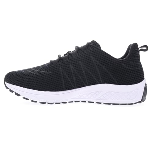 Image of Propet Mens Tour Knit Lace Up Sneakers Shoes Casual - Black