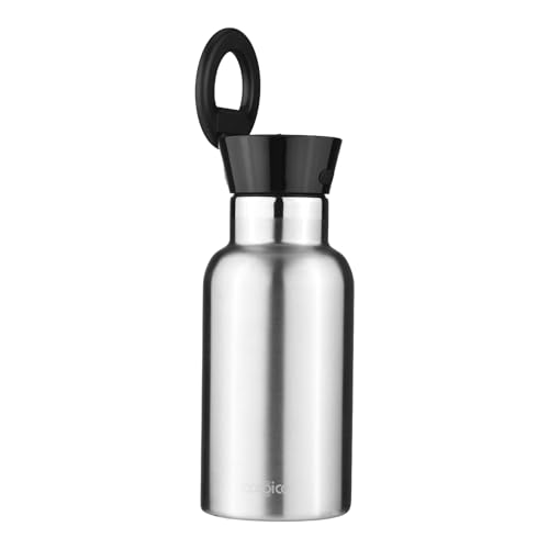 Swokely Botella de agua con altavoz BT, altavoz magnético de sublimación de 350 ml, cargador portátil, luz LED, acero inoxidable, botella de agua aislada IP65 de 12 oz para deportes,
