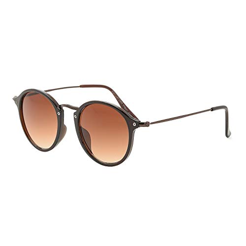elegante UV Protected Brown Oval Sunglass for Boys