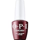 OPI GelColor Got the Blues for Red | Opaque Dark Blue-Red Crème LED Cure Gel Nail Polish | Salon-Quality Shine, Long-Lasting Wear | Vegan & HEMA Free | 0.5 Fl Oz
