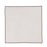 Hell Blues Pocket square men single piece all color linen (1, Brown, 24 cm)