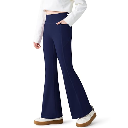 Sport legging flare filles taille haute qui ne glisse pas