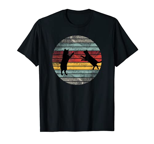 Retro Cat T-Shirt, Black