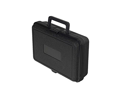 PFC Plastic Carrying Case with Foam, 10 1/2" x 7" x 3", Black