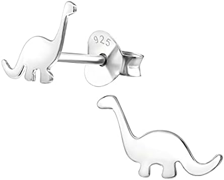 The Rose & Silver Company Women 925 Sterling Silver Dinosaur Stud Earrings