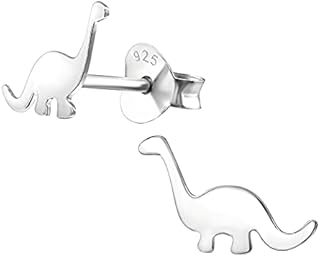 The Rose & Silver Company Women 925 Sterling Silver Dinosaur Stud Earrings