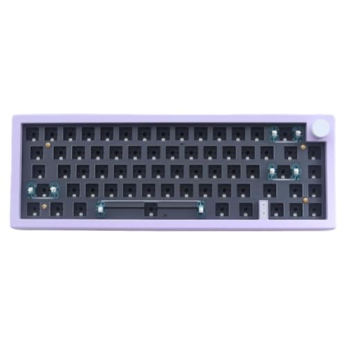 Kit clavier mécanique 65% GMK67 violet sans fil triple mode et rétroéclairage RVB
