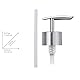 WENKO Ersatzpumpkopf Chrom Flach - Seifenpumpe, Kunststoff (ABS), 5.3 x 17 x 3.4 cm, Chrom, Silber