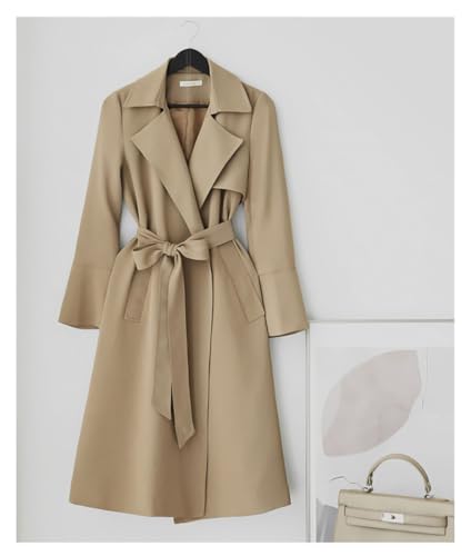 YOU&M Women's Cloth Canvas Durable Waist Belt Bow Tie-Closure Simple Wrap Around Corset Boho for Dress Overcoat Waistband4