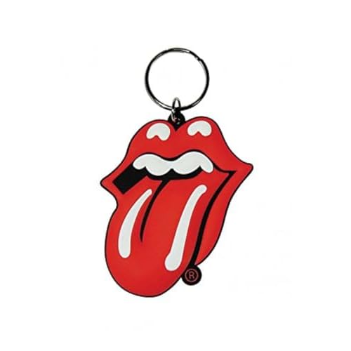 Rolling Stones Llavero de goma multicolor RK38096C 4.5 x 6 cm