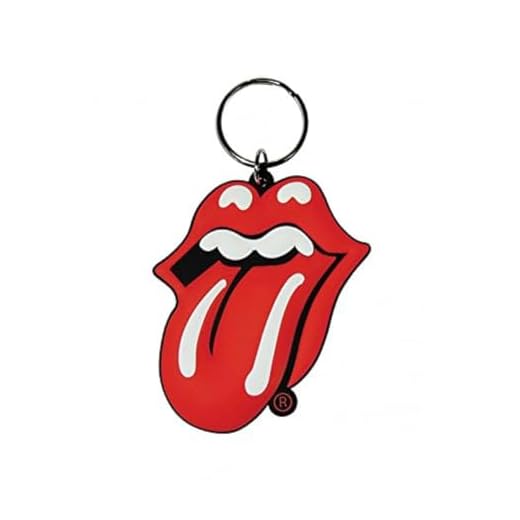 Rolling Stones Llavero de goma multicolor RK38096C 4.5 x 6 cm
