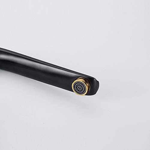 El Bicarbonato De Pintura, Grifo De La Cocina, Fregadero De Cocina, Grifo, Negro Bicarbonato De Pintura, Mezclador De Agua Fría, Sola Manija Con Aireador.