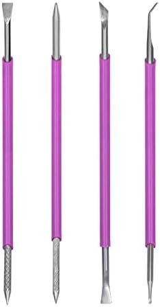 Kit 4 Instrumentos Podologia Manicure Unha inox Arte Sedução