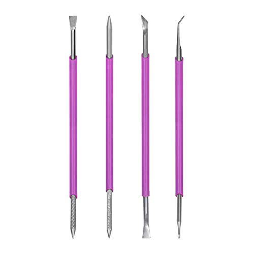 Kit 4 Instrumentos Podologia Manicure Unha inox Arte Sedução