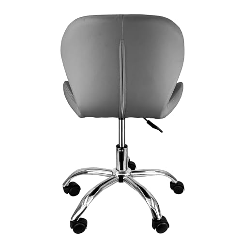 Cadeira Slim Office Estofada Base Giratória Cromada