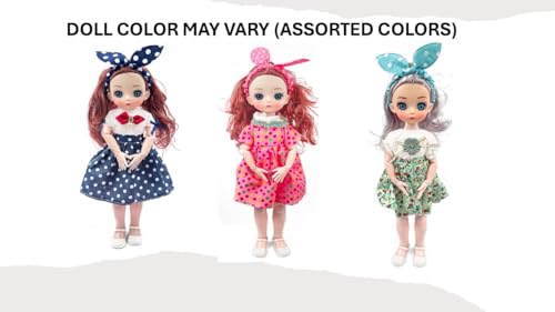 Image of Lyla Alia Play House Dolls - Gift Box with Accessories | Pretend Play Toy Set for Girls 3+ Years | Cute Suit Series in Carry Handle Box| 37 CM Tall