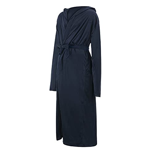 Roupão de banho masculino de pelúcia de inverno longo manga comprida roupas domésticas gola xale lã