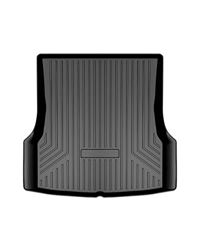 Image of Mixsuper Custom Fit Rear Cargo Liner for Tesla Model S 2012-2020 All Weather Trunk Liner Cargo Mat Black (Not Fit 2021 Tesla Model S Plaid /Long Range)