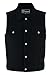 Vance VB917 Mens Black Jean Style Denim SOA Motorcycle Vest with Conceal Carry Pockets (Large, Black)