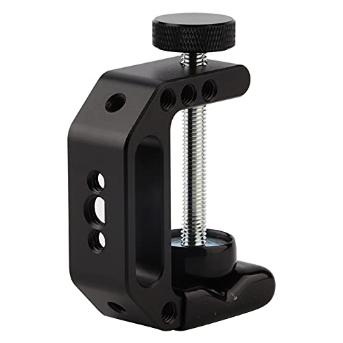 Soporte de Montaje Clip Abrazadera Tipo C, C Metal Resistente Aleación Multifunción Universal Ajustable Accesorio para Fotografía Estudio Luz Cámara Fotográfico Reflector Fijación Carga Máxima 2.5KG