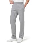 Zylioo Extra Long Jogging Bottoms Mens,Tall Mens Running Pants,Big and Tall Sweatpants,Long Leg Joggers Uncuffed with Pockets Lightgrey