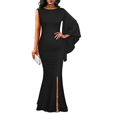 YMDUCH One Bell Sleeve Mermaid Dress Cover