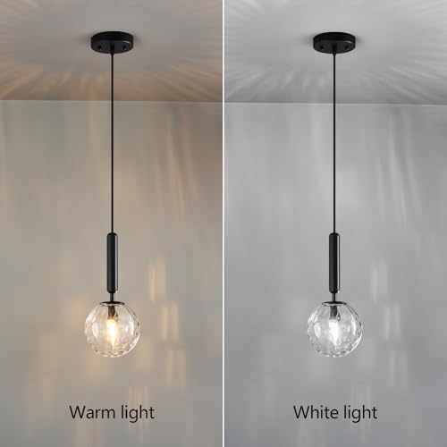 Image of Modern Black Pendant Light Hanging Fixture Light 3-Pack