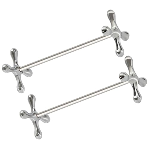 JHKNNK 2 Piezas Soporte Metálico para Cubiertos Reposapalillos y Cuchara Creativo X Organizador de Utensilios para Cocina y Comedor Resistente y Decorativo