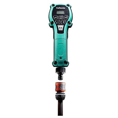 COLLOMIX Water Dosing Device - AQiX Precision Water Meter for Material Mixing with Automatic Flow Stop & 3/4 Quick Hose Connector - AQiX