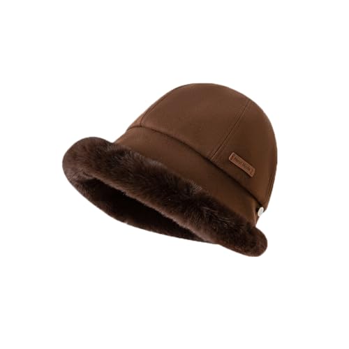 YAMEE Chapeau d'Hiver Chaud pour Femme - Bonnet Beanie Tendance Anti-Froid avec Doublure en Peluche, Bob Réglable Coupe-Vent, Chic pour Ski et Sports de Plein Air
