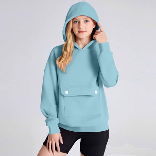 Teen Girls Fashion Hoodies Long Sleeve Oversized Hooded Pullover Sweatshirts Fall Winter Preppy Clothes2