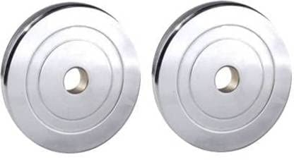 PR Steel Weight Plates or Dumbbells Weight Plates 5kg x 2 Total Weight 10kg for Home and Commercial use-image-7