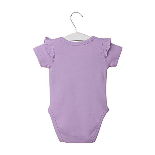 Image of Karrot by Shoppers Stop Printed Cotton Round Neck Infant Girl's Rompers Set