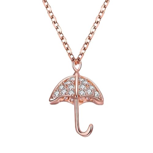 Chaîne parapluie en argent 925, le cadeau d'anniversaire parfait pour fille