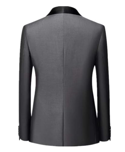 VENNYNG Men's Formal Slim Fit Tuxedo Jacket Shawl Lapel Male Groom Wedding Blazers Dress Coat4