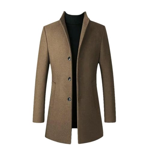 Manteau en laine hommes coupe-vent chaud automne hiver veste slim fit