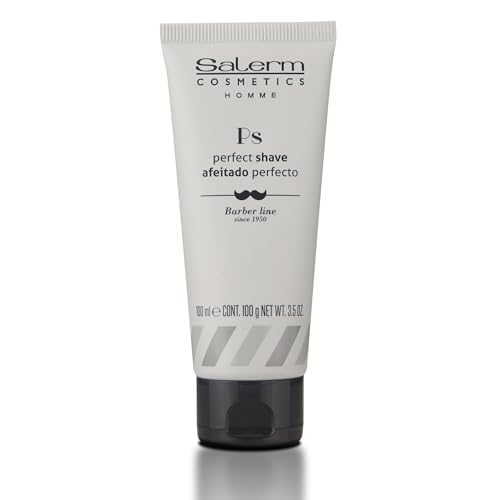 Gel à raser anti-repousse Salerm Barber Line transparent qui apaise et hydrate la peau