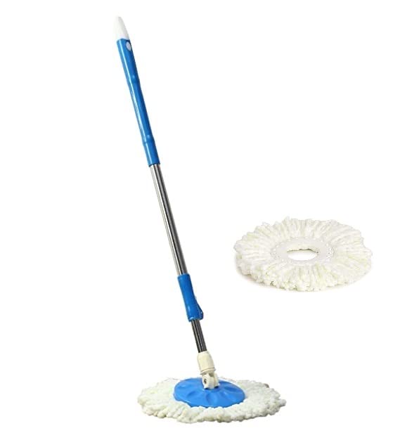 TWONE Mop Rod Stainless Steel with 2 Refill 360 Degree Rotating Pole (Assorted Color) (B08D6HFX1Y) Amazon Price History, Amazon Price Tracker