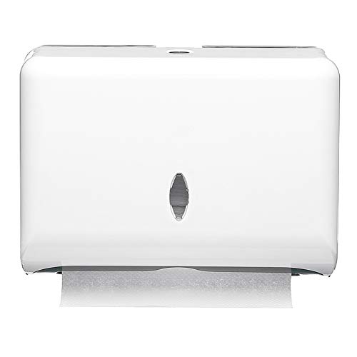 Paper Towel Dispensers, Commercial Toilet Tissue Dispensers Wall Mount Paper Towel Holder Multifold/C-Fold Paper Towel Dispenser for Kitchen and Restroom Decor (White)