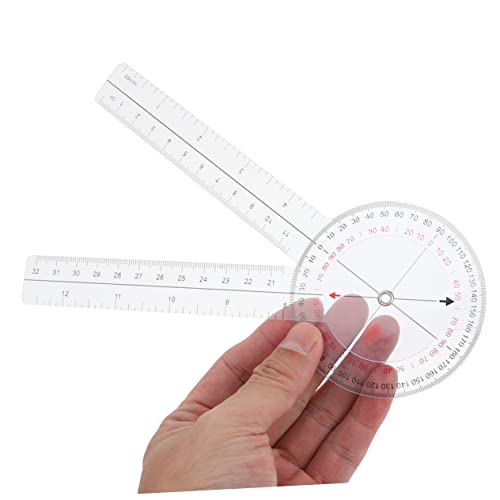 Juego de 8 reglas angulares transparentes para medición precisa miniatura 4