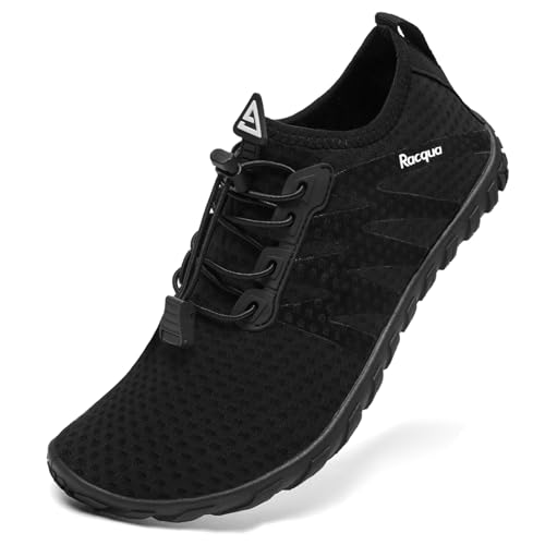 Image of Racqua Water Shoes Womens Mens Quick Dry Barefoot Shoes Swim Lightweight Surf Beach Pool Aqua Shoes