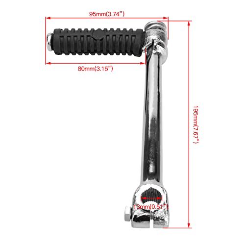 Yoxufa 13Mm Kick Shafts Starter Lever For 50Cc 70Cc 90Cc 110Cc 125Cc 140Cc 4-Stroke Ssr Ct70 Ct90 Pw80 Tao Tao Coolster Qg214 Apollo Rfz Dbx18 Dbx19 Baja Lifan Kayo Chinese Pit Dirt Trail Bike Right #TOP4