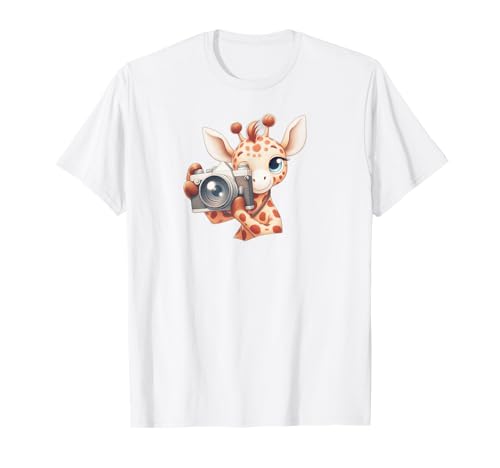 Jirafa tomando una foto Camiseta