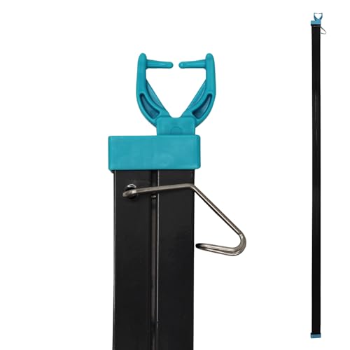 BudgetBuy 8FT Washing Line Prop – 2.5M Extendable Clothesline Support Pole - Heavy Duty Metal Telescopic Laundry Support Line, Ideal for Garden and Outdoors (1 X 2.5M)